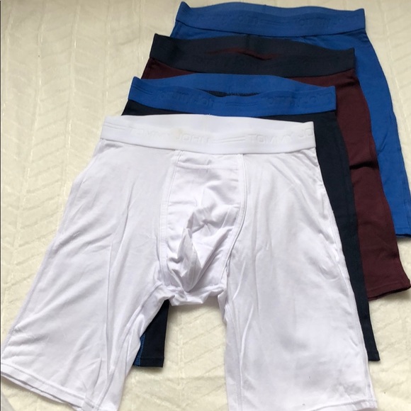 (4) Tommy John Cotton Basics Boxer Briefs - Picture 2 of 8